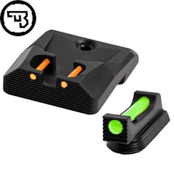 CZ - P-10 - Fast siktes set med fiberoptik - Original CZ - 1,5 mm Grön - Orange
