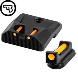 CZ - P-10 - Fast siktes set med fiberoptik - Original CZ - 1,5 mm Gul - Orange