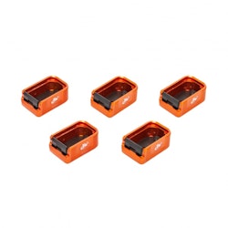 Toni System - CZ Shadow - Kit 5x Easy on magazine base pad (quick release) +2 rounds - Orange