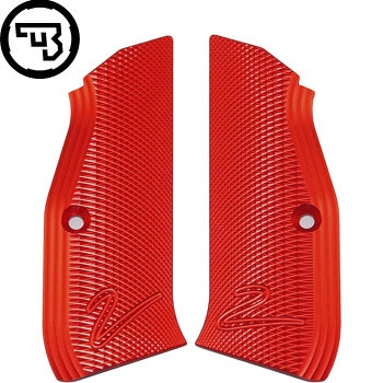 CZ - CZ 75 Shadow - Aluminium grip with "2" - Long - Röd