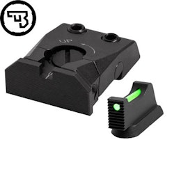 CZ - Shadow 2 - Sikte justerbart set - Fiber 1 mm - Grön - Type C