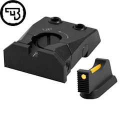 CZ - Shadow 2 - Sikte justerbart set - Fiber 1 mm - Gul - Type C