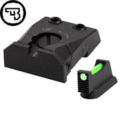 CZ - Shadow 2 - Sikte justerbart set - Fiber 1,5mm - Grön - Type C