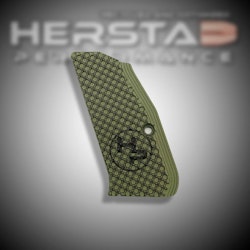 Herstad Performance - CZ Shadow 2 Compact - Thin Flat - Army Green/Black (Black logo)