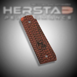 Herstad Performance - Ruger MK IV 22/45 - Thin Flat - Red/Black (Black logo)