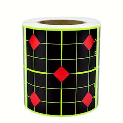 Fluorescent Splatter Target - Square - Yellow/black - 200 Pack