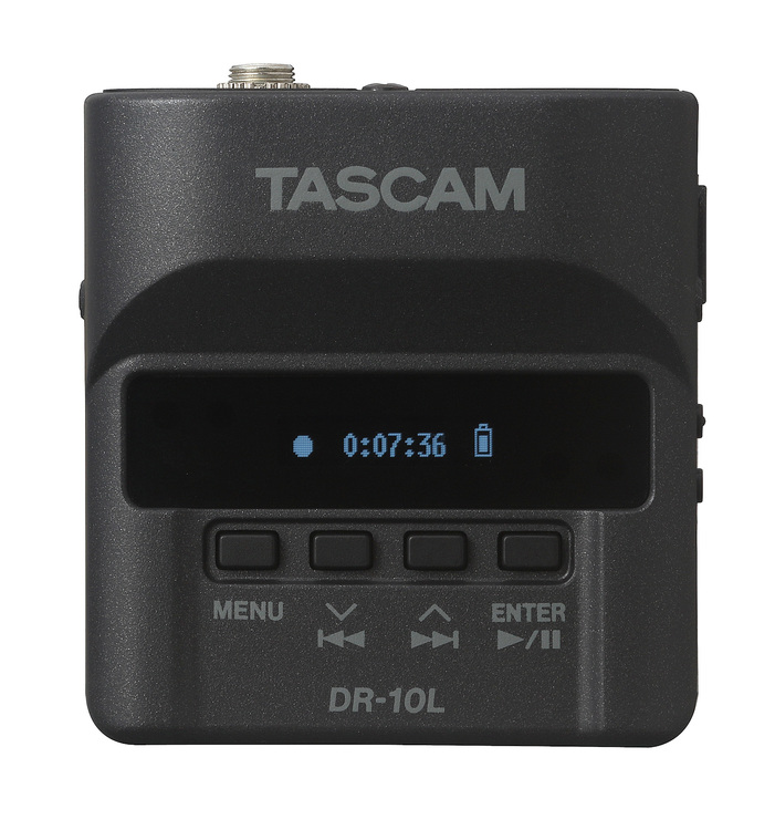 Tascam DR-10LW Digital Audio Recorder (White) With Lavalier Microphone