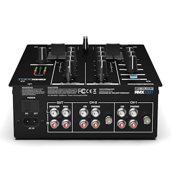 Reloop RMX-10 BT, 2-kanalig kompakt DJ-mixer med blåtand