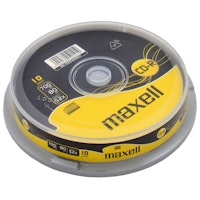 Maxell CD-R 52x 80min 10-pack cakebox