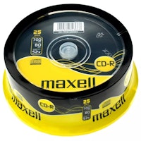 Maxell CD-R 52x 80min 25-pack cakebox