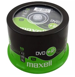 Maxell DVD+R 4.7GB 50-pack spindel