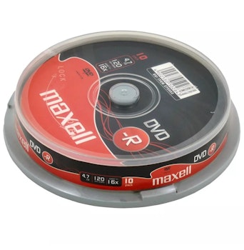 Maxell DVD-R 4.7GB 10-pack cakebox
