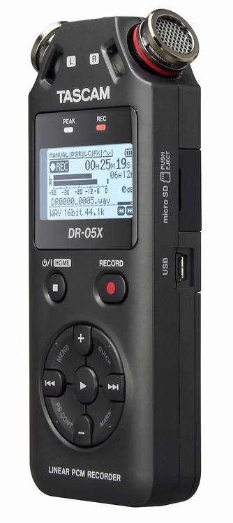 Tascam DR-05X Stereo Handhållen Audio Recorder - USB Audio Interface