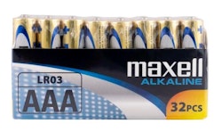 Maxell Alkaliska Batterier LR03 (AAA) 1,5 V  32-pack