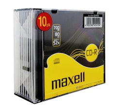 Maxell CD-R Slimcase 10-pack