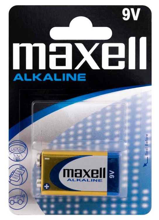 Maxell Alkaliska batterier 9V (6LR61)
