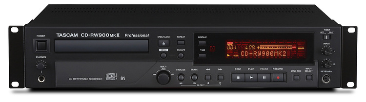 Tascam CD-RW900MKII Professional Audio CD Recorder