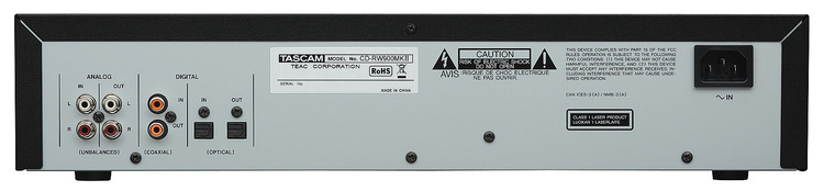 Tascam CD-RW900MKII Professional Audio CD Recorder