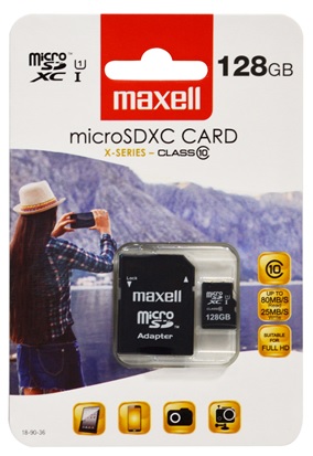 Maxell X-series Micro SDXC 128GB Class 10