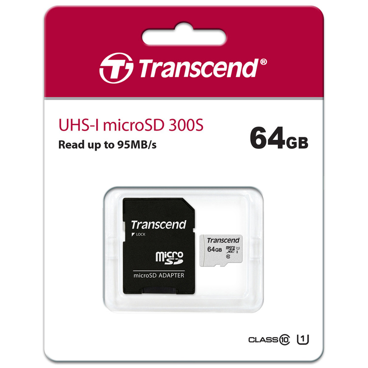 Transcend microSDXC 64GB U1 (R95/W25)