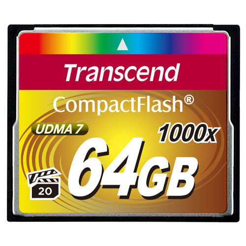 TRANSCEND CompactFlash 64GB 1000x