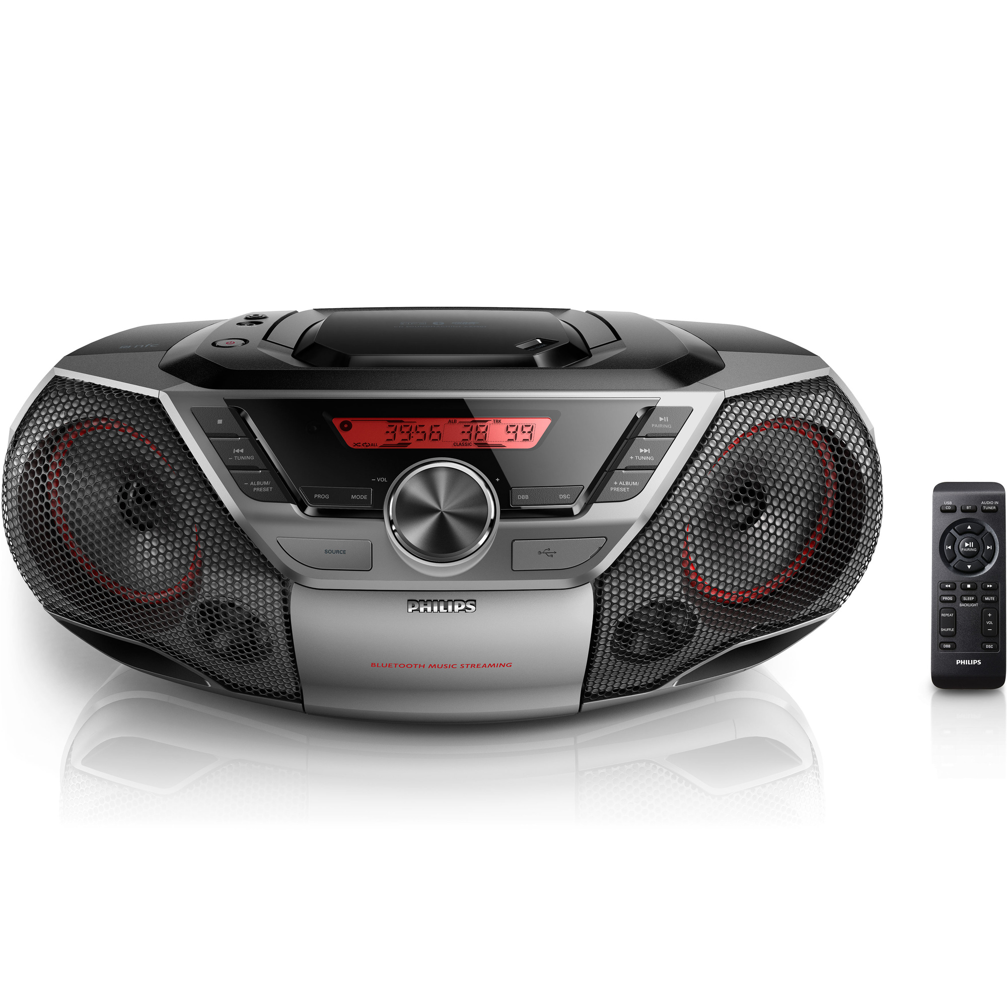 Philips AZ700T Boombox CD/FM-radio/USB/Bluetooth 12w effekt