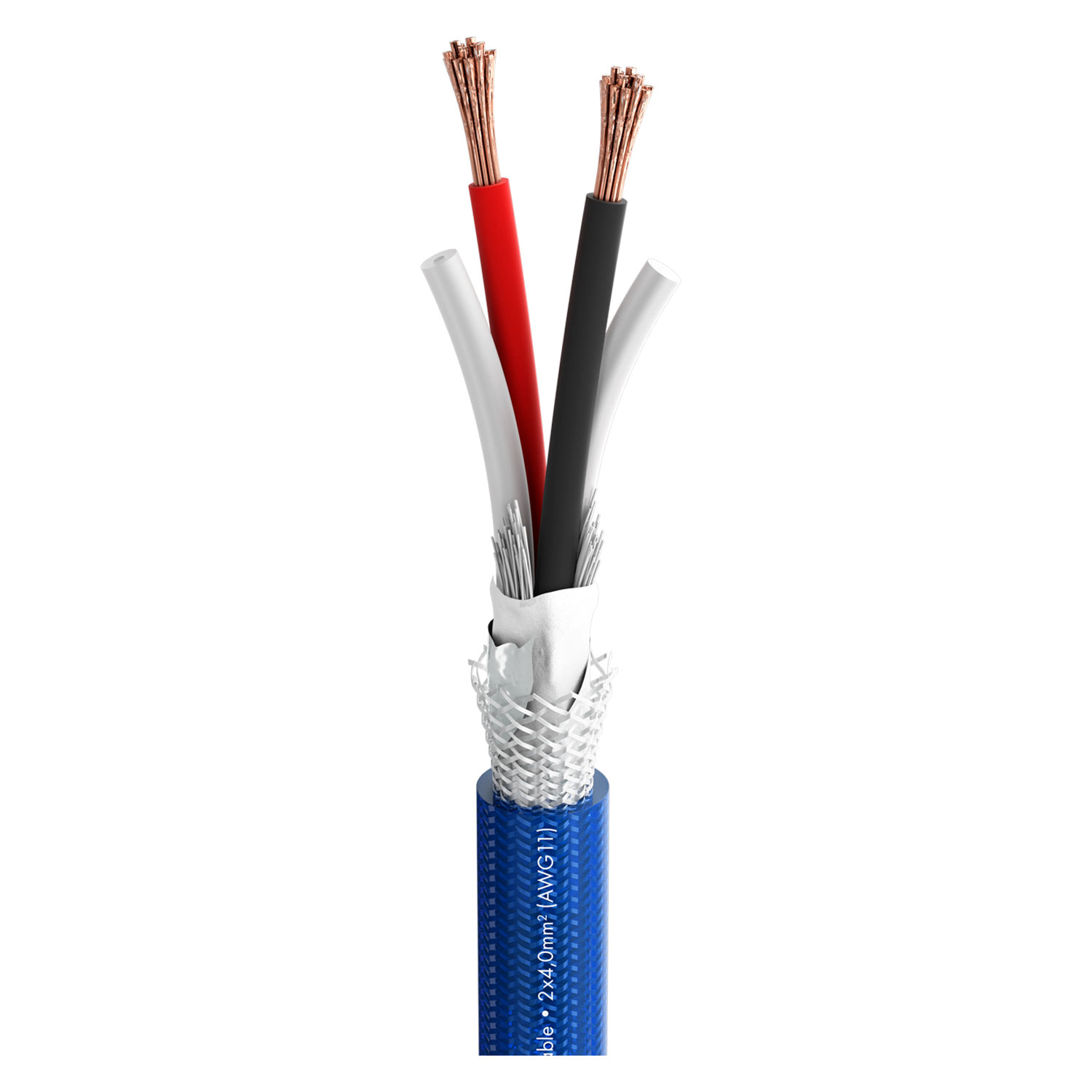 Sommer Cable Speaker Cable SC-DUAL BLUE; 2 x 4,00 mm²; S-PVC Ø 15,50 mm; blue
