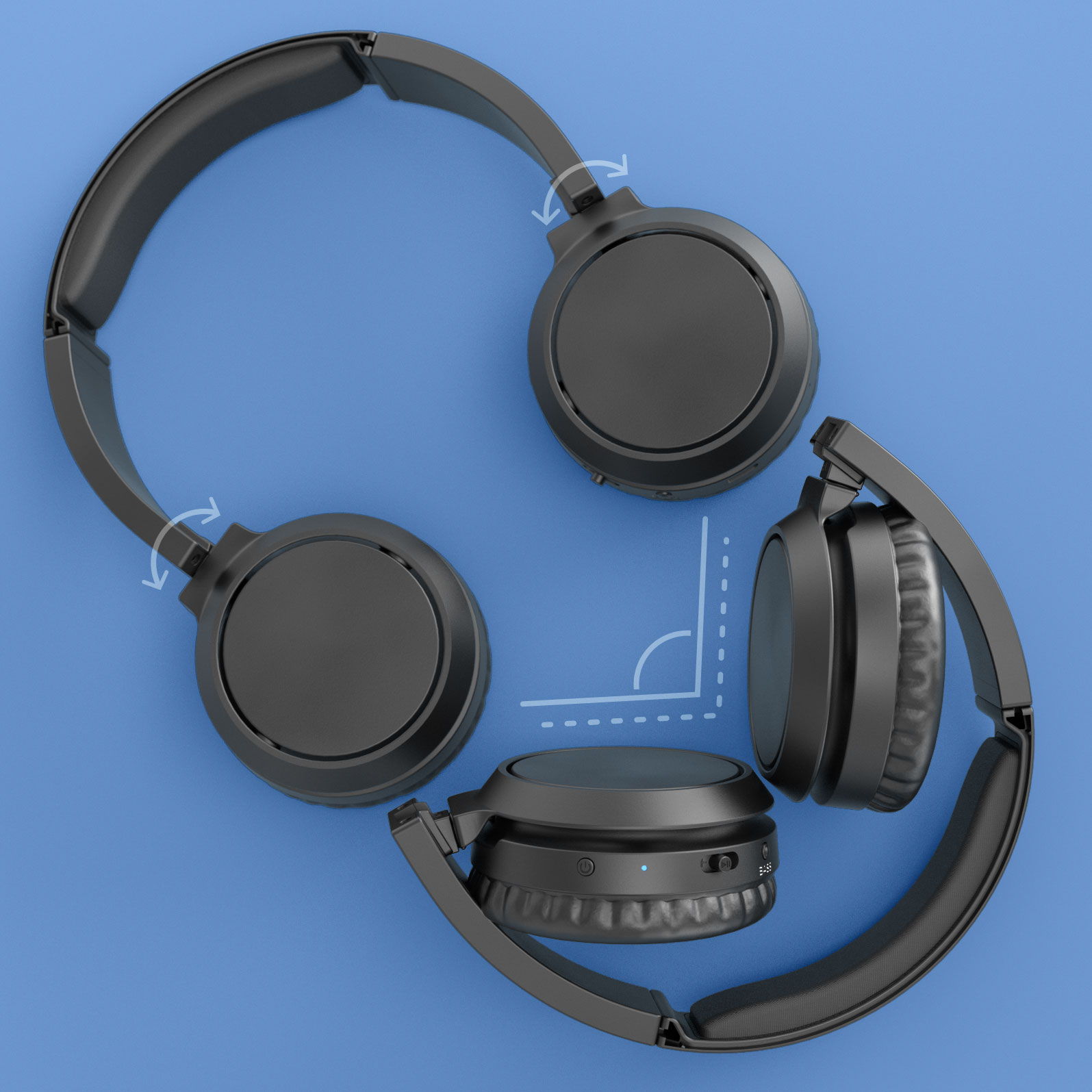 Philips TAH4205BK/00 On-ear Bluetooth Hörlurar Svart