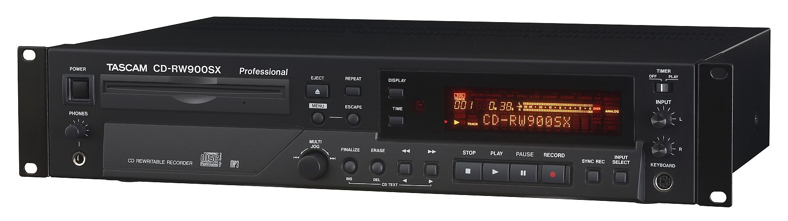 Tascam CD-RW900SX CD recorder for CD-R/CD-RW, tray drive