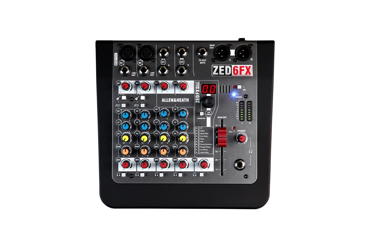 A&H ZED-6FX 6-kanalig live mixer + FX