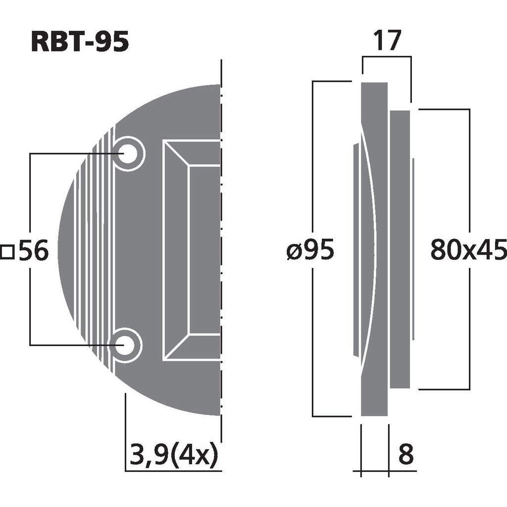 Monacor RBT-95 Banddiskant