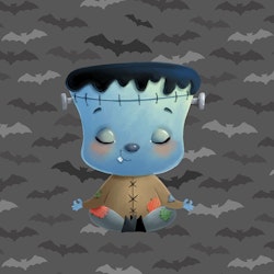 Joggingtyg Halloweenmonster (40 x 50 cm)