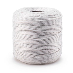 Makramégarn 2 mm - naturvit (300 m)