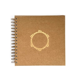 Scrapbook 20 cm krans - natur
