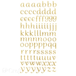 Stickers - Bokstäver guld