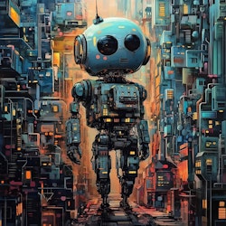 Joggingtyg Robot (40 x 50 cm)