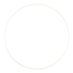 Metallring 30 cm - vit