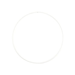 Metallring 20 cm - vit