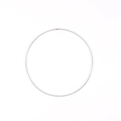 Metallring 15 cm - silver