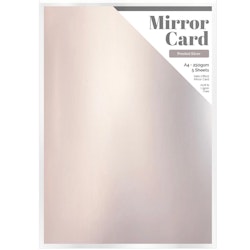 Mirror card A4 - Satin - Frosted Silver (5 st)