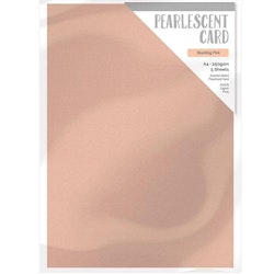 Pearlescent card A4 - Blushing Pink (5 st)