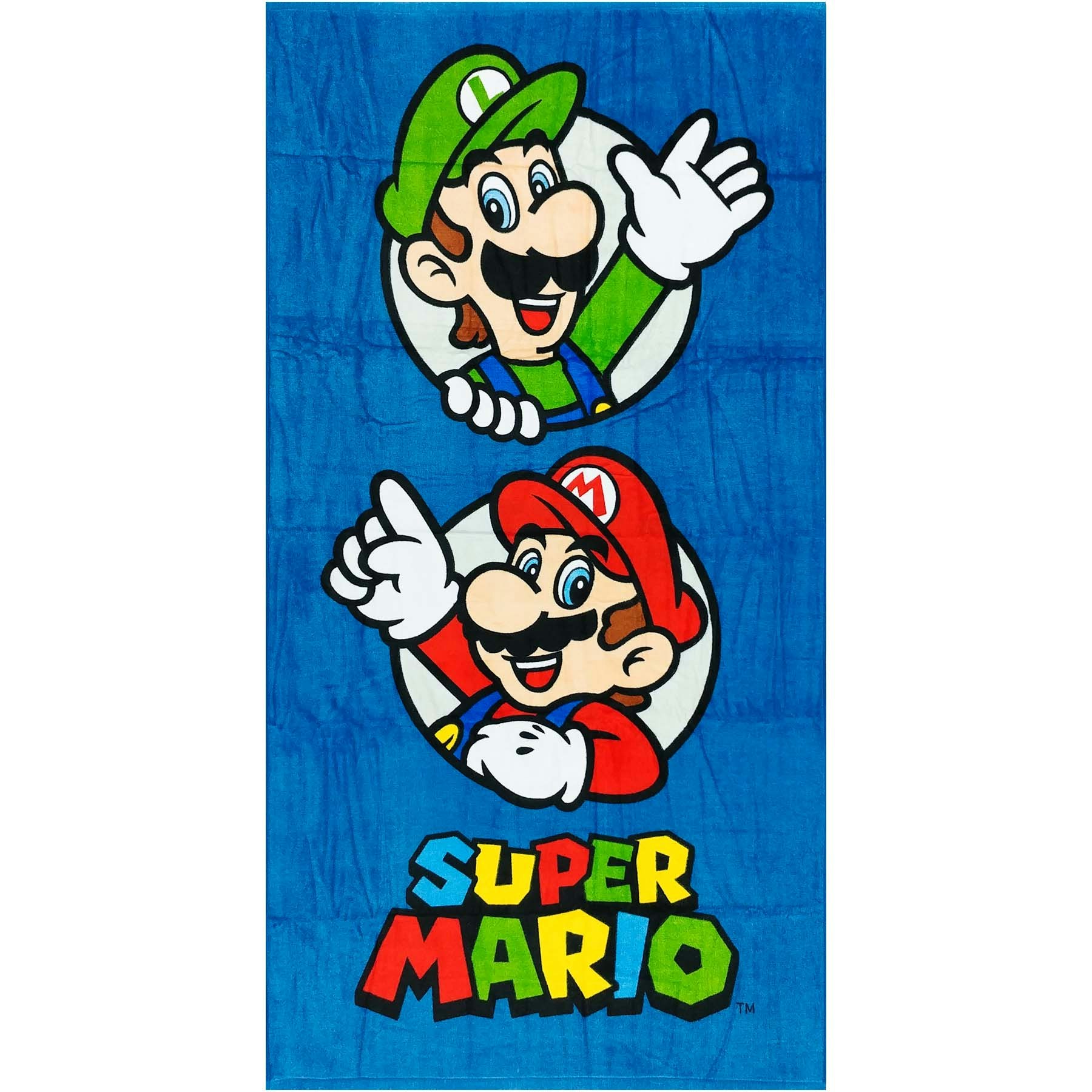 Super Mario Badhandduk Handduk - 100% Bomull