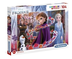 Pussel med glitter 104 Bitar - Frost Frozen II