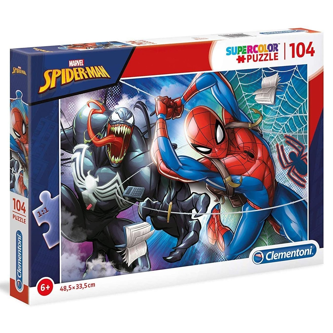 Spiderman Pussel 104 bitar Spindelmannen