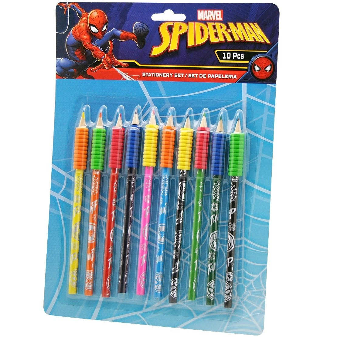 Färgpennor med 10-pack - Spindelmannen