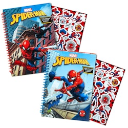 Anteckningsbok klister- märken - Spiderman