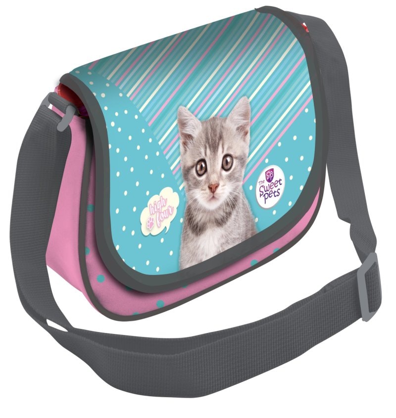 Handväska med kattunge