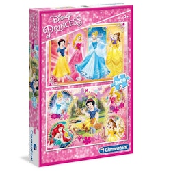 Pussel 2x60 Bitar - Prinsessor