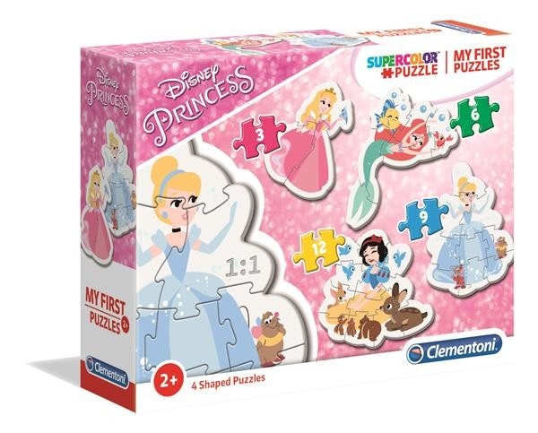 Mitt första Pussel 4st olika - Disney Prinsessor