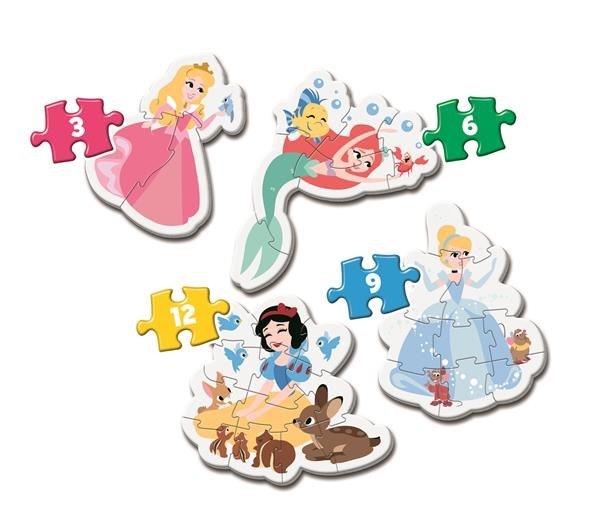 Mitt första Pussel 4st olika - Disney Prinsessor